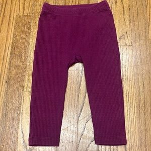 Tea leggings cotton ribbed pants toddler size 3